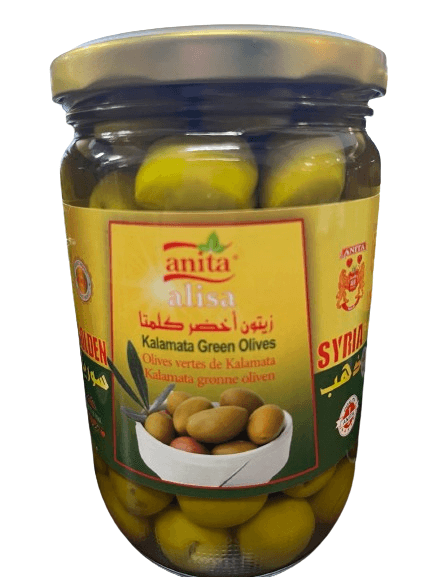  Anita Golden Syria Kalamata Green Olives 640g