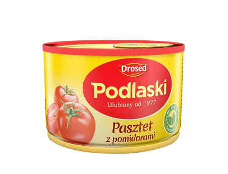 PODLASKI PASZTET DROBIOWY Z POMIDORAMI 155G DROSED