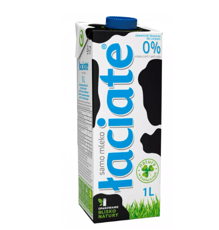 UHT LACIATE MILK 1L BLUE 0.0% MLEKPOL