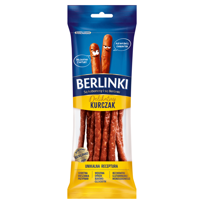 Berlinki Kabanosy Delikatny Kurczak 85 g