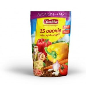 Pripravka TM Smakko Universalkrydder "15 gronnsaker" 160gr - Ukraina -