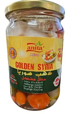 Anita Golden Syria Mixed Pickles  660gr