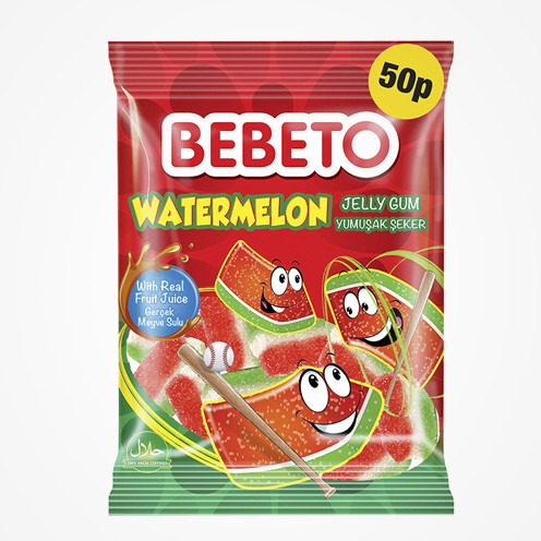 Bebeto Watermelon Flavour Jelly Gum