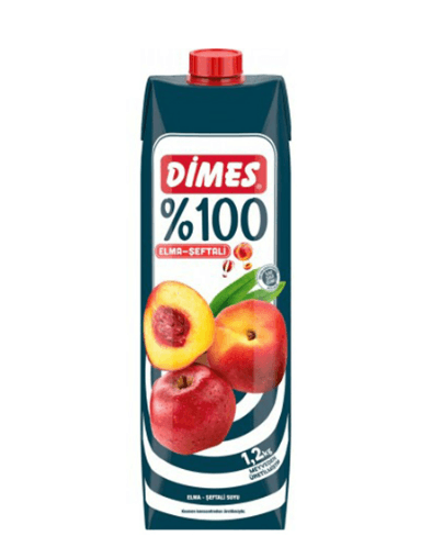 Dimes Premium 100% Apple & Peach Juice 1lt