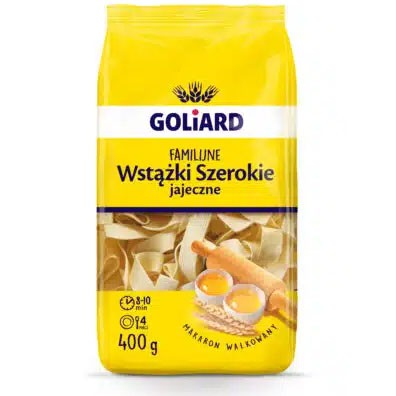 Goliard Egg Pasta "Wstazki Szerokie Familijne" 400 g - Polen -