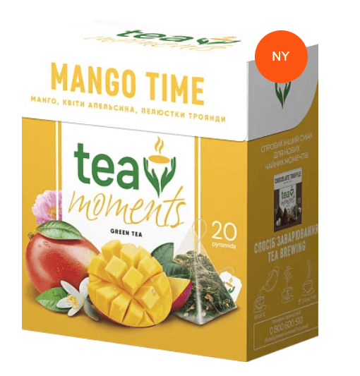 Grønn te i pyramidene "Mango Time" Tea moments 34g