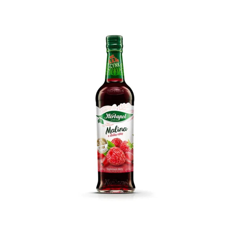 Herbapol Raspberry & Rosehip Flavoured Fruit Syrup 420ML