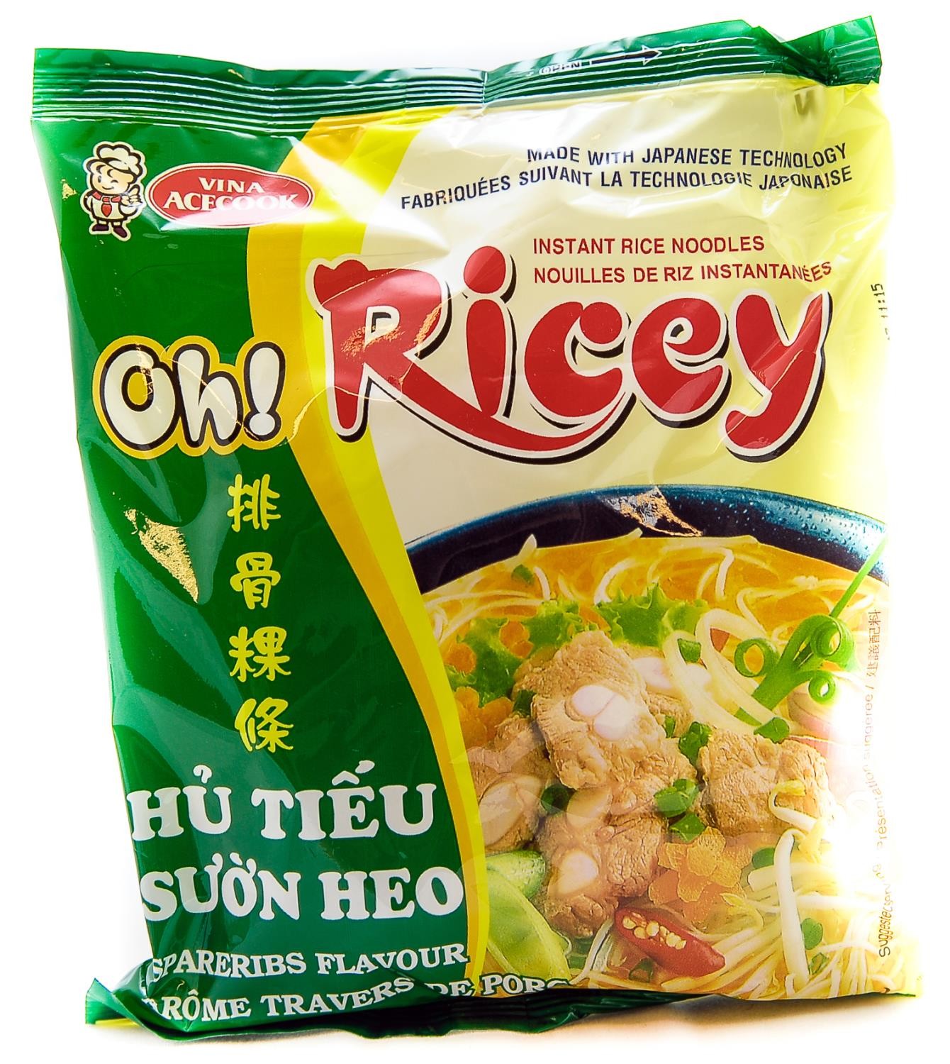 OH! RICEY Rice noodle sparerib flavour 24 * 70 g