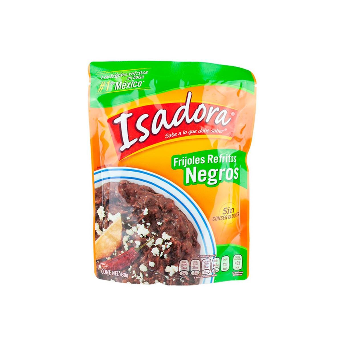 Frijoles Refritos Negros ISADORA 430g