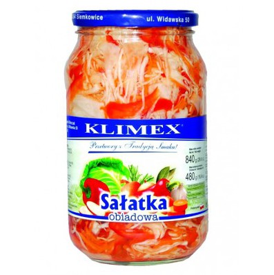 Klimex Salatka Obiadowa - Lunsj Salat 8*860g stk