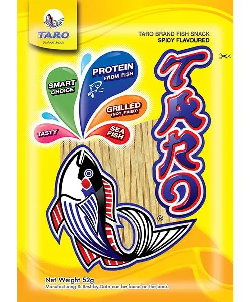 TARO Fish snack spicy flavour 52g