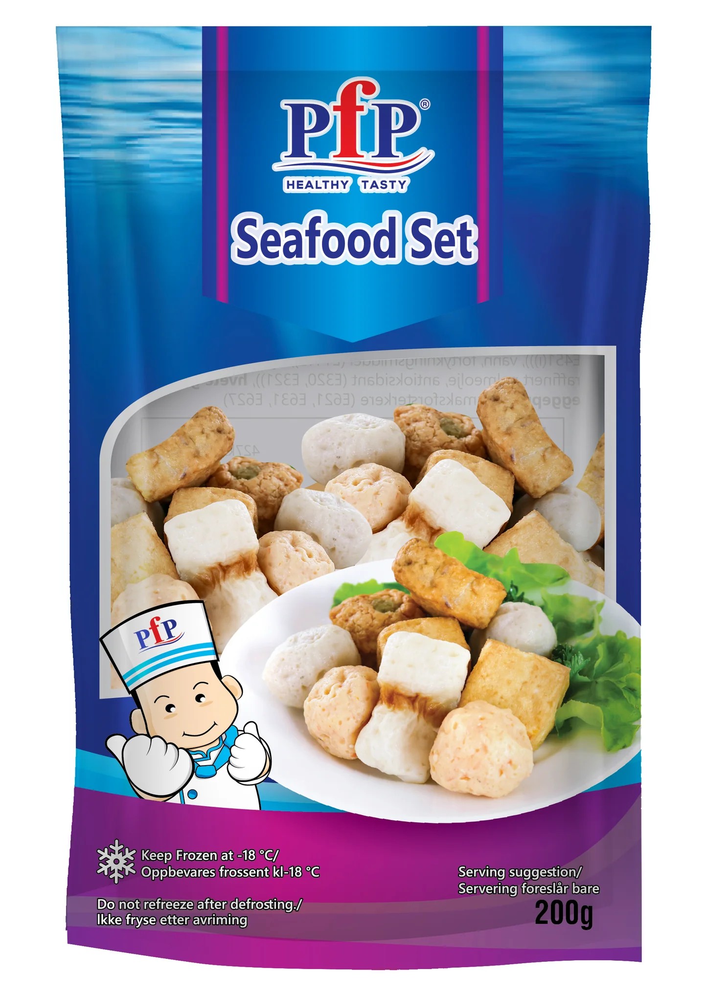 PFP Seafood set (frozen) 200g