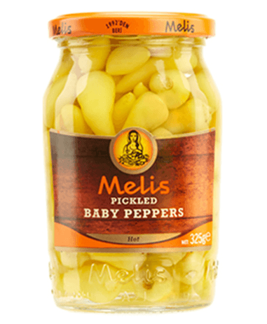 Melis Pickled Baby Hot Peppers 370ml