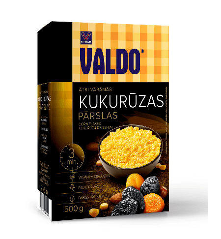 Mais flak rask å tilbrede Valdo 500g