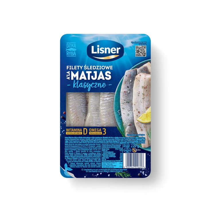 Lisner Delicate Herring Fillets A'La Matjas 220G