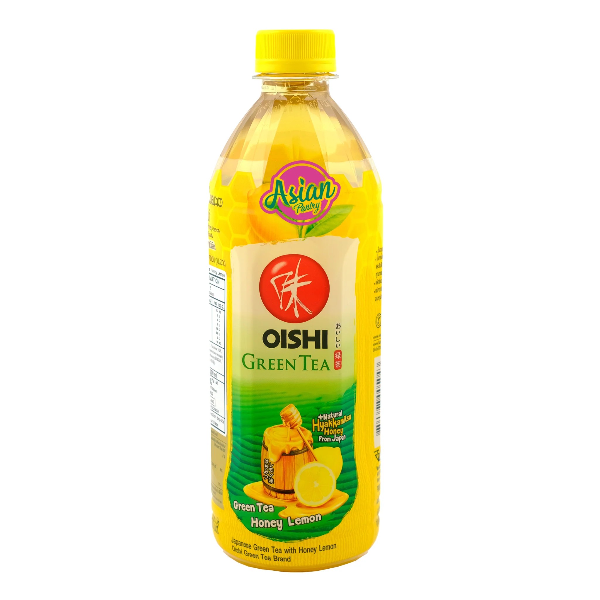 OISHI Green tea with honey lemon flavor 500 ml