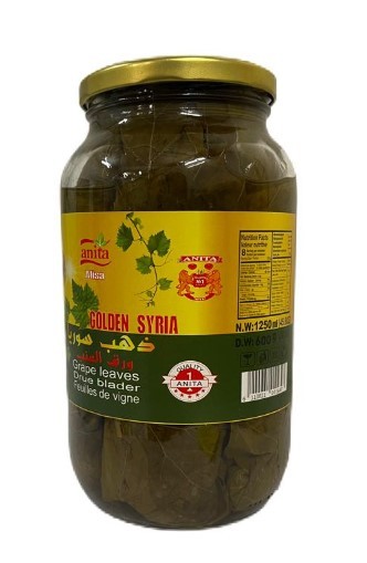 Anita Golden Syria Grape Leaves  1250/1300gr.