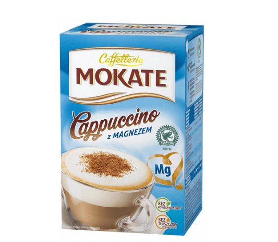 Mokate Cappuccino Magnesium 20gr X 8