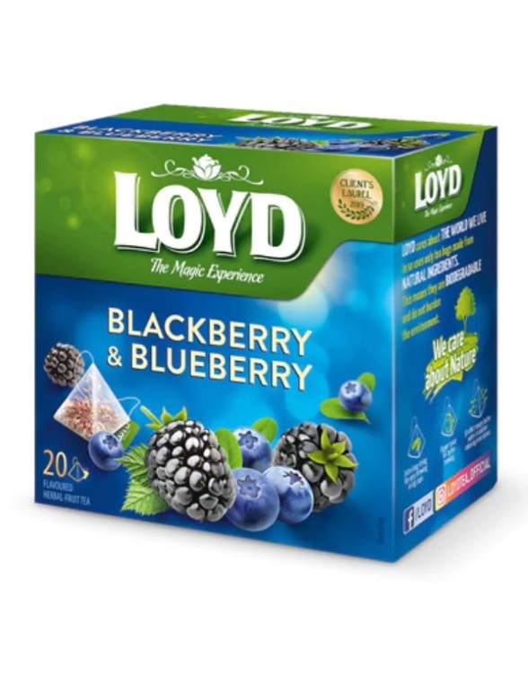 Mokate Tea Loyd Tea Blackberry and Blueberry 20*2g