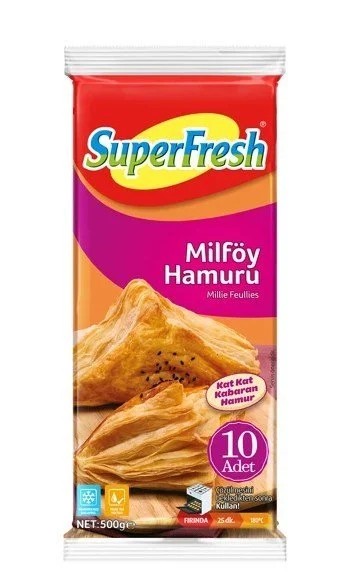 Супер свіже листкове тісто (Milföy) Butterdeig