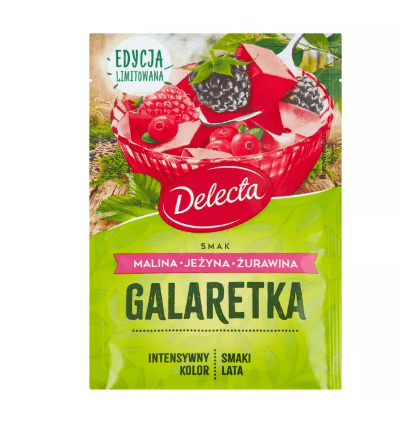 Delecta Galaretka Malina, Jezyna I Zurawina 50g