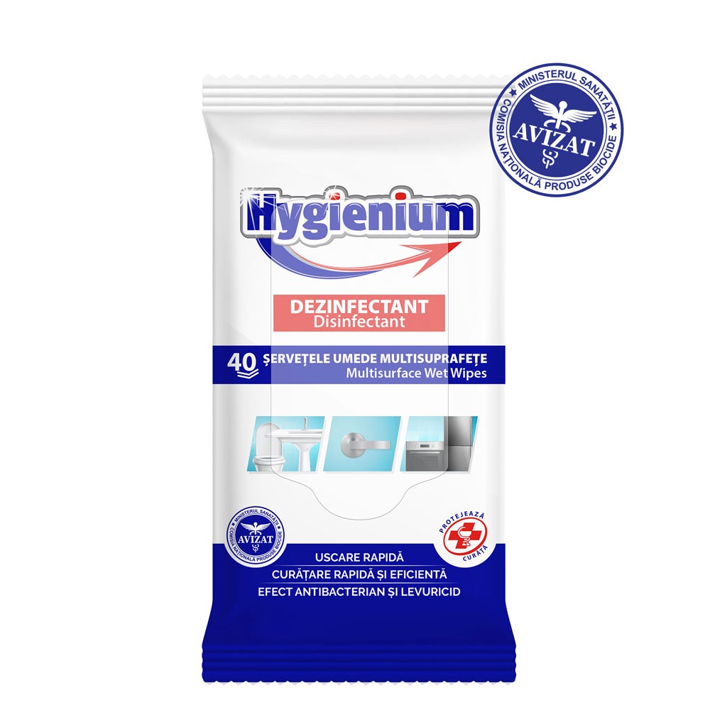 Hygienium Wet wipes "Disinfectant multisurface"  40 psc