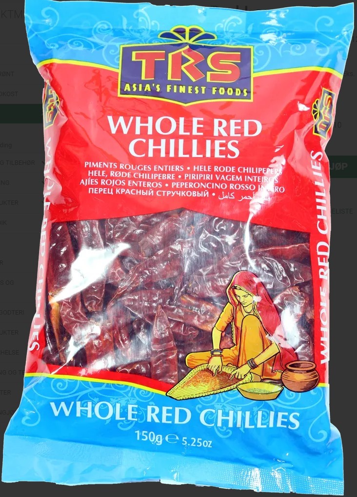 TRS Chilli Whole Red Long 150g