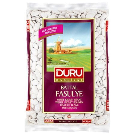 Duru Hvite Bønner (Lima) (Iri Fasulye) 1kg