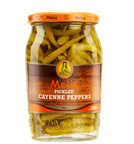 Melis Pickled Hot Cayenne Peppers 720ml