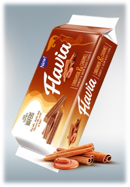 Flavia CINAMON & CARAMEL WAFER 55 g 24 stk