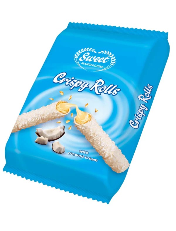 Jiw Toffee Crispy Rolls Coconut 300g