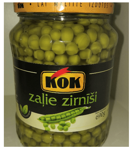 KOK Groszek zielony 680g