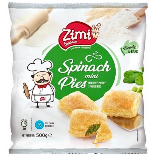 ZIMI MINI BUTTERDEIG FYLT M/ SPINAT 500 GR