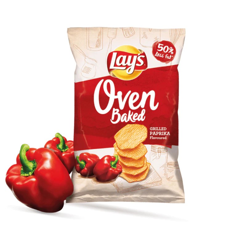 Lays Chips Oven Baked Peppers 125G