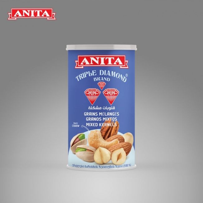 Anita Triple Diamond Mixed Kernels Nuts 350gr Blå