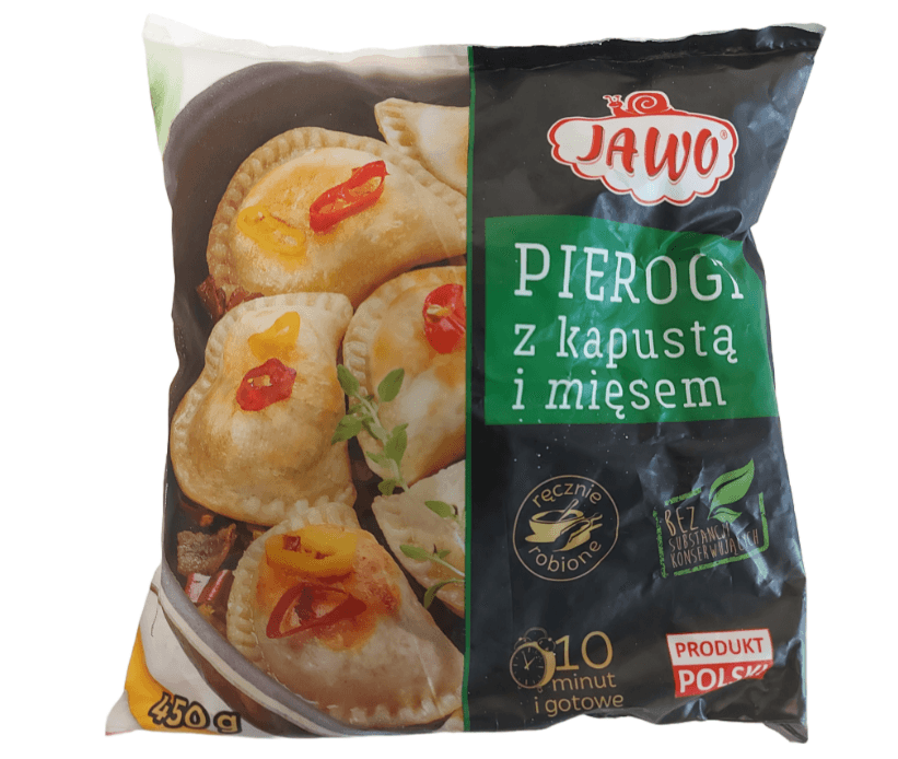 PIEROGI JAWO MED KÅL OG KJØTT 450G