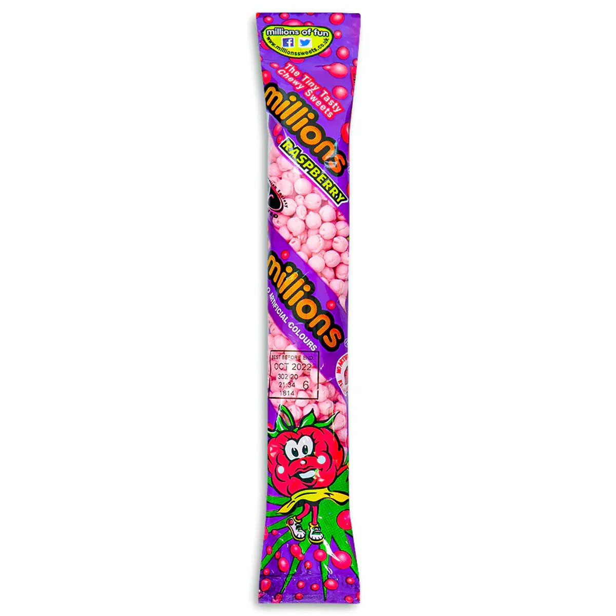 Millions Tubes Raspberry 60g