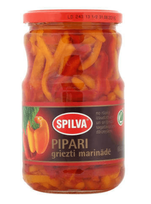 Spilva paprika i skiver 720ml