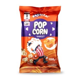 Boomza Popcorn til mikrobølgeovn "Karamell" 100 g - Ukraina -