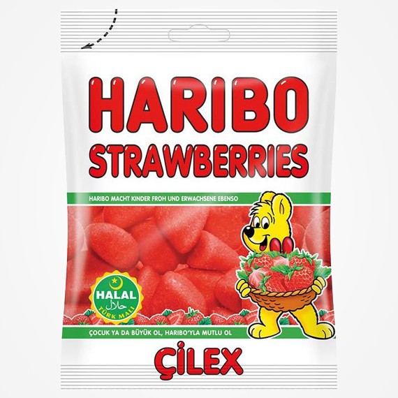 Haribo Strawberries 100 Gr