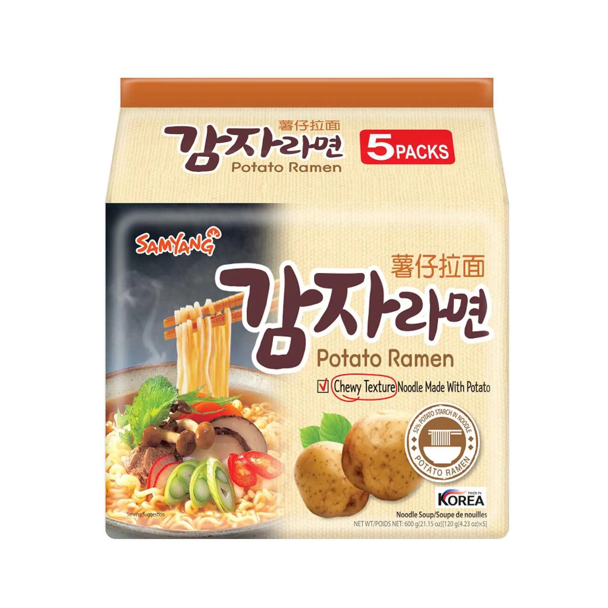 SAMYANG Instant noodles Potato ramen 5 * 120 g