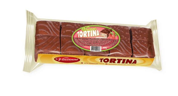 Vincinni Tortina Cake Bars Strawberry 450gr