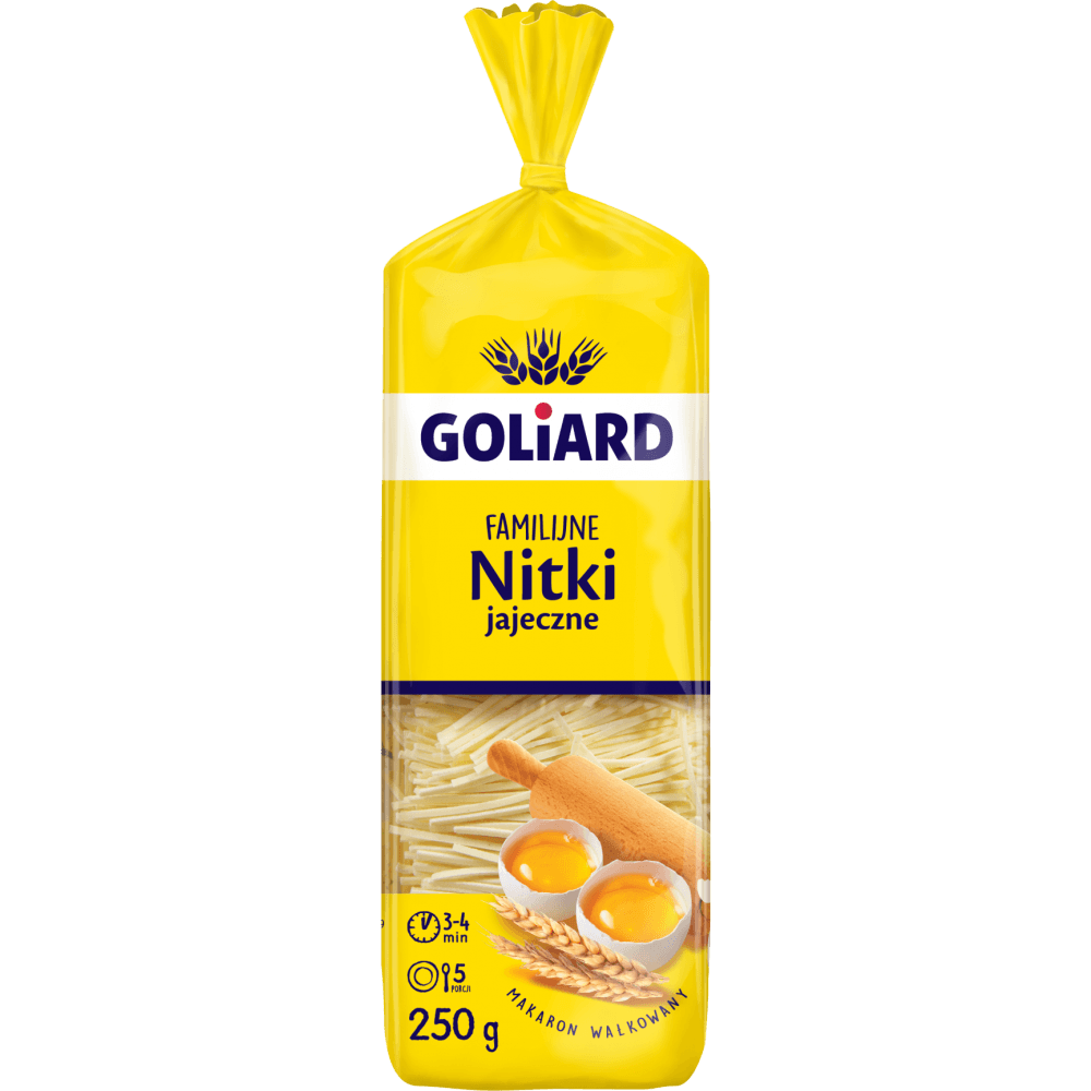 Goliard Egg Pasta "Nitka Familijna" 250 g - Polen -