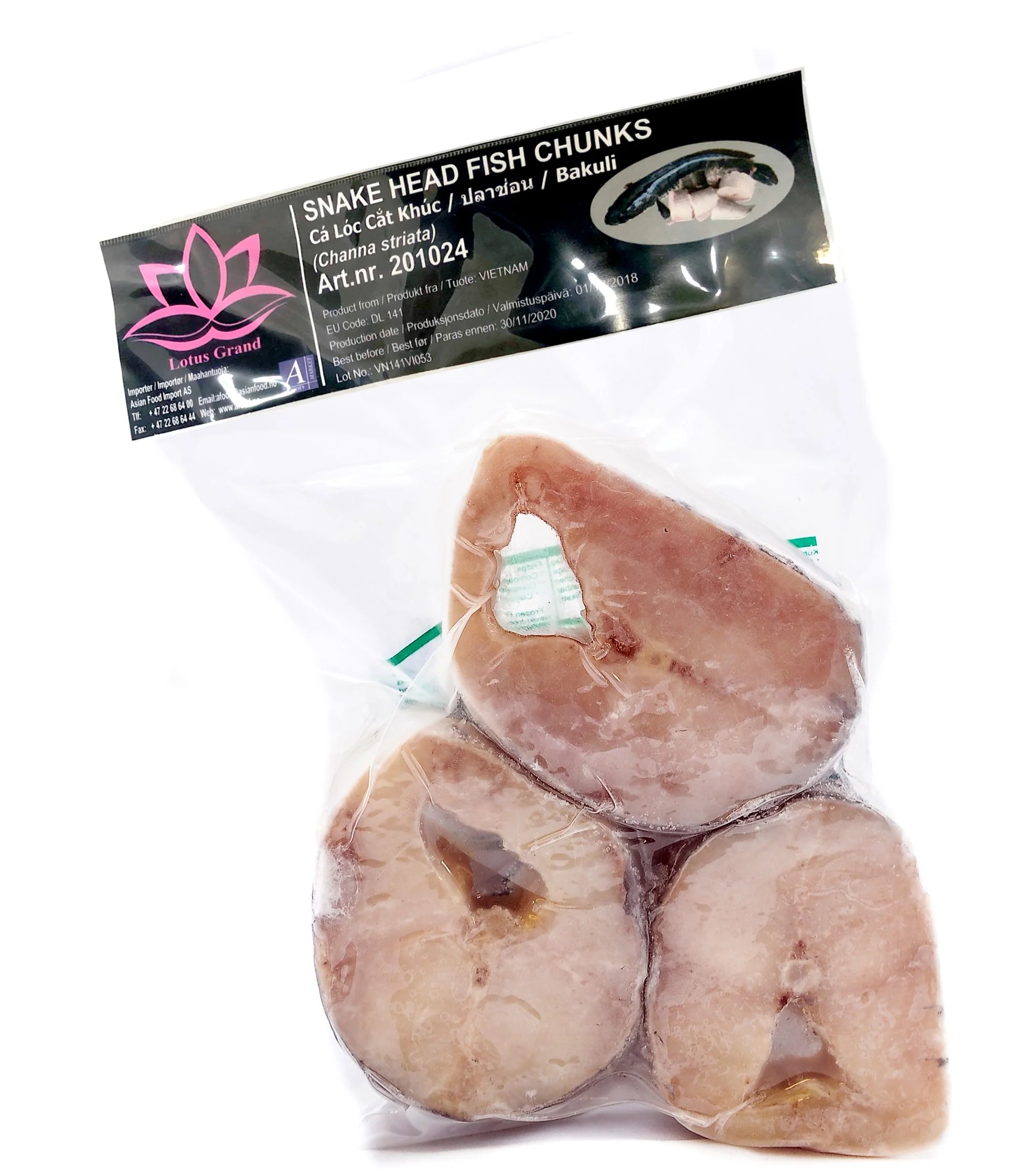 LOTUS Snake head fish chunks 400g