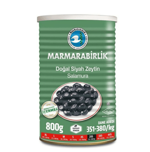 Marmarabirlik Svarte Oliven Tinn Elit 2XS 1200gr