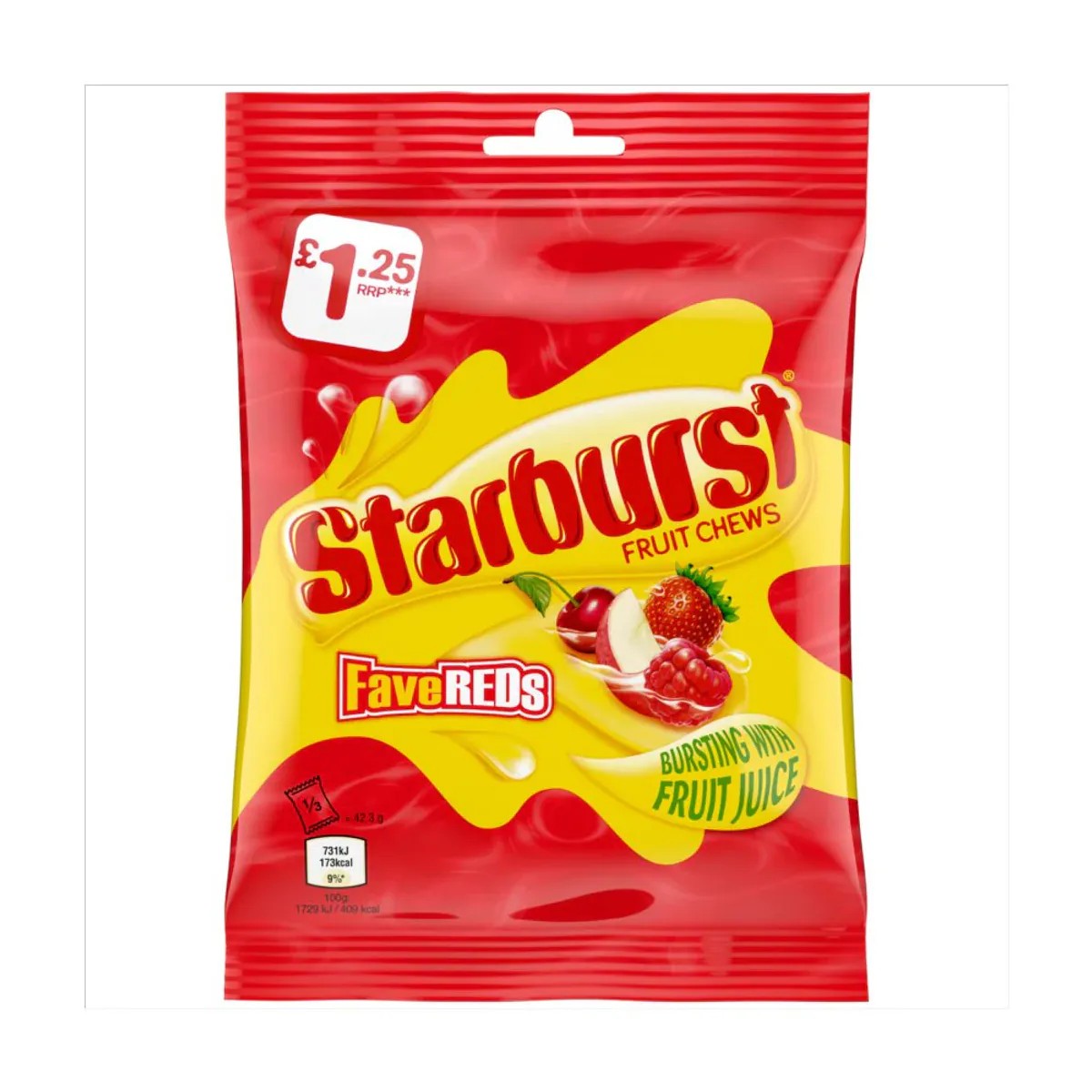 Starburst Fruit Chews Fave Reds 127g