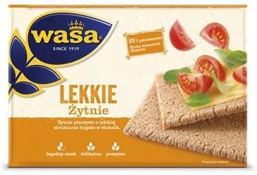 Wasa Knekkebrød Light orange "Lekkie zytnie" 140 g - Polen -