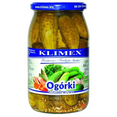 Klimex Ogorki Konserwowy 8*840g stk