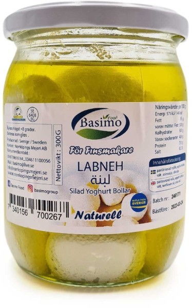 Basimo Labneh Boller i Olje 400 g