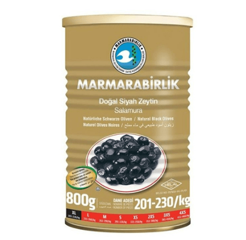 Marmarabirlik Svarte Oliven Tinn Mega XL 1200gr